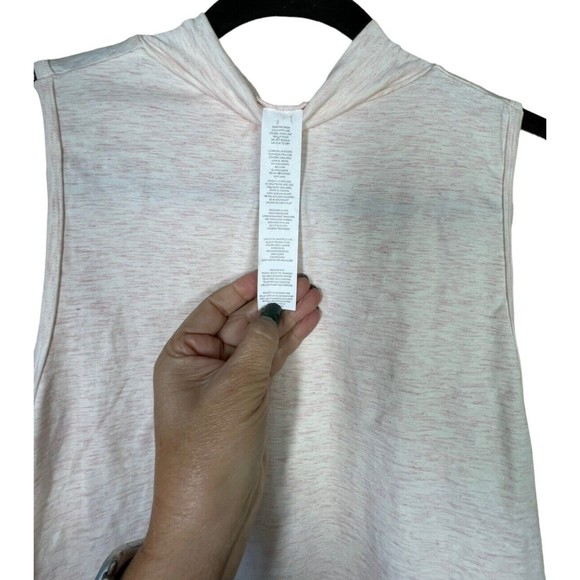 Fabletics Kathie Seamless Mock Neck Bodycon Knit Top Opal Pink Size L Side Ruch‎ - Picture 9 of 12